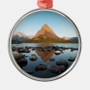 Berg nationalpark för glaciär för sjö julgransprydnad metall