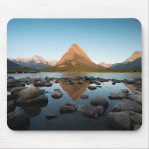 Berg nationalpark för glaciär för sjö musmatta