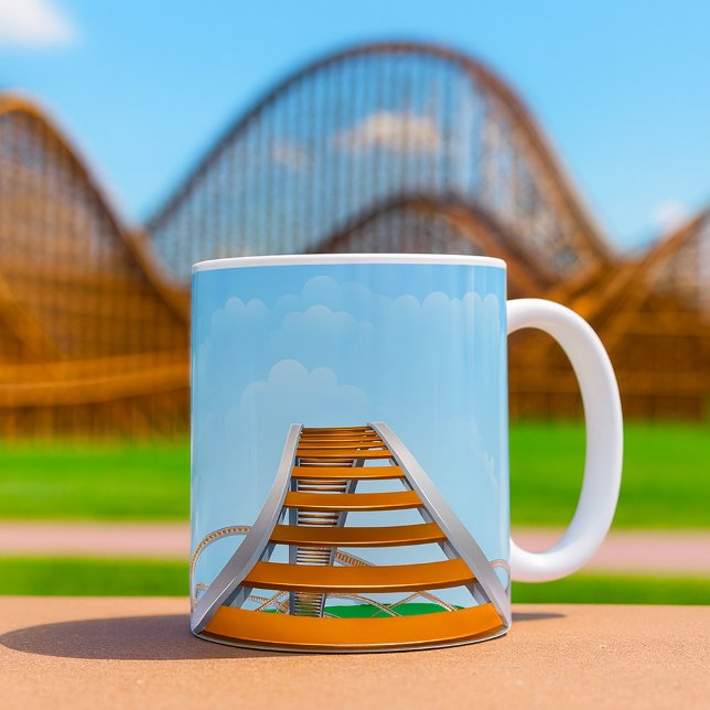 Berg- och dalbana kaffemugg (Skapare uppladdad)