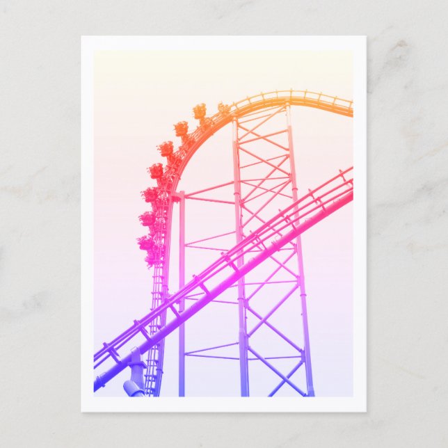 Berg- och dalbanan X2 Six Flags Magic Mountain Vykort (Framsida)