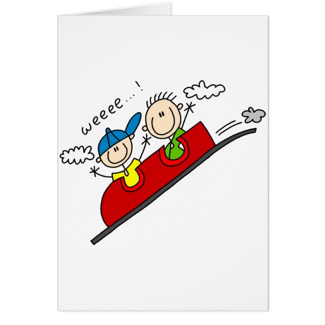 Berg- och dalbanarittTshirts och gåvor Hälsningskort (Framsidan)