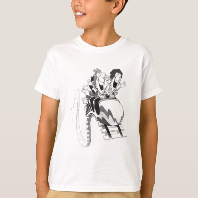 Berg- och dalbanaroligt tee shirt (Framsida)
