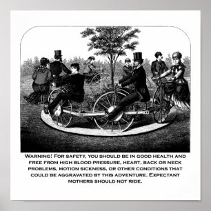 Berg- och dalbanavarning poster