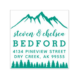 Berg och Gräs, gift par Returadresser Självfärgande Stämpel