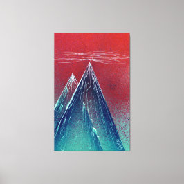 Berg och högsta höjd över havet canvastryck