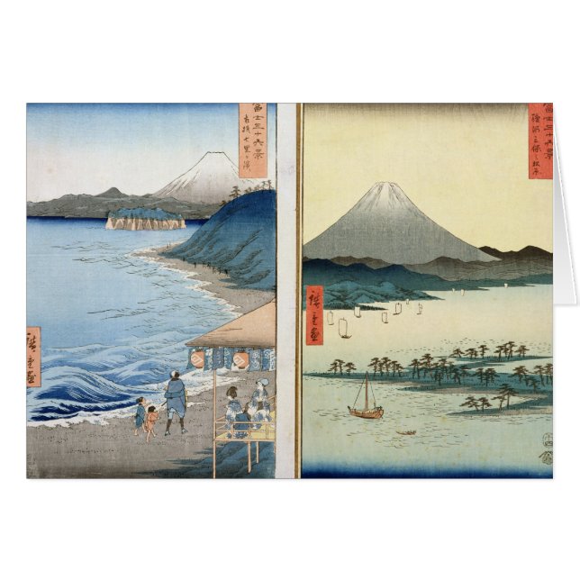 Berg och kusten hälsningskort (Framsidan Horizontal)