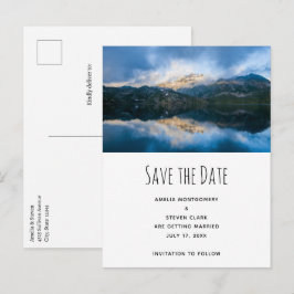 Berg och sjö Landskapsnatur Foto Bröllop Meddelande Vykort