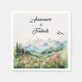Berg och Wildblomma Pappersservett