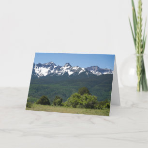 Berg sceniska tomma Notecard Kort