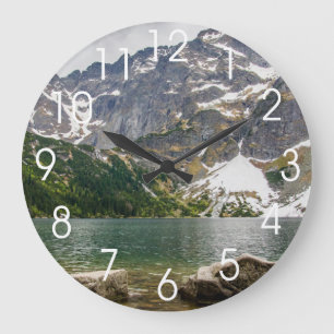 Berg sjön, Tatra berg, landskap fotoet Stor Klocka