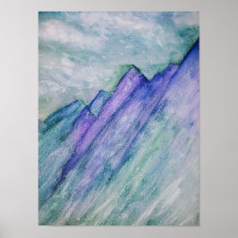 Berg Skriv ut 12 × 16 tum Poster