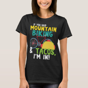 Berg som cyklar gåvan för kvinnor för manar fö t shirt