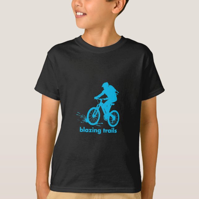 Berg som cyklar specialtyskjortan t shirt (Framsida)