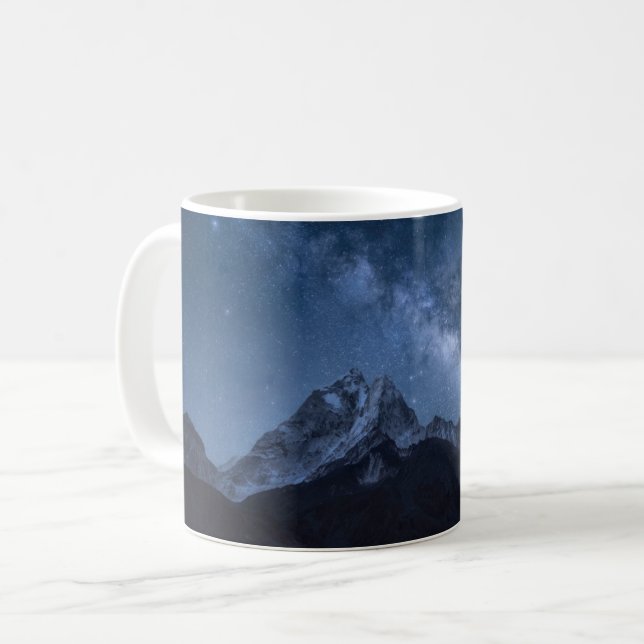 Berg | Thamserku Mountain, Nepal Kaffemugg (Framsida vänster)
