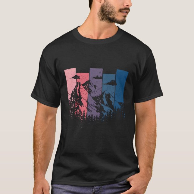 Berg utomhus Camg Distress T Shirt (Framsida)