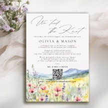Berg Vildblomma Elopement Bröllopsannons