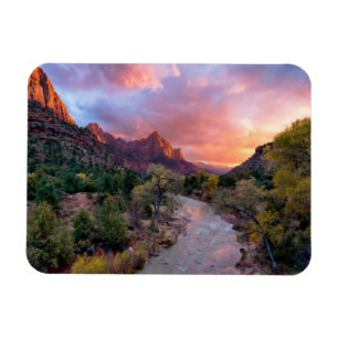 Berg Watchman Zion Nathional Park Utah Magnet
