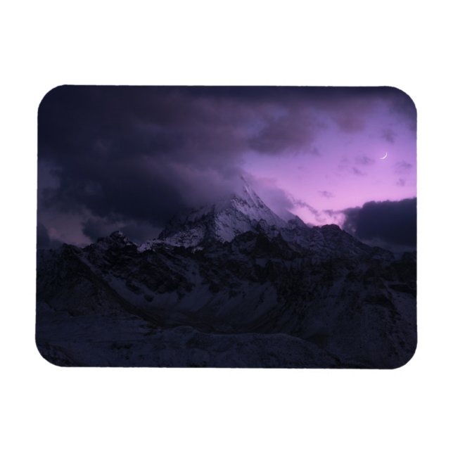 Berg | Yading National Park, Sichuan, China Magnet (Horisontell)