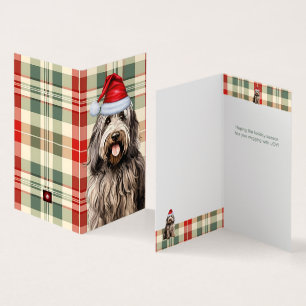 Bergamasco Hund Helgdag-julkort Kort