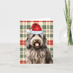 Bergamasco-julgranen Hund Helgdag Play Helgkort