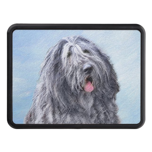 Bergamasco Sheepdog Painting - Cute Original Hund  Dragkroksskydd (Framsidan)