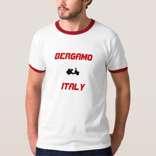 Bergamo, Italien Scooter Tee (Framsida)