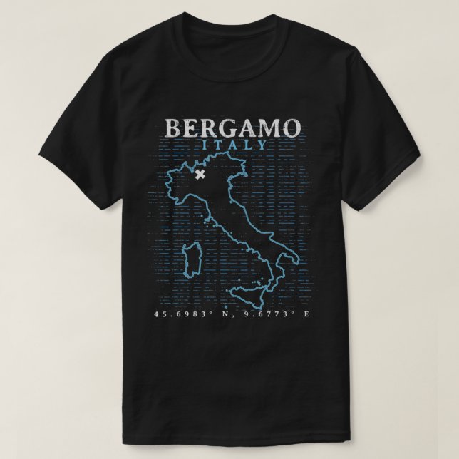 Bergamo Italien T Shirt (Design framsida)