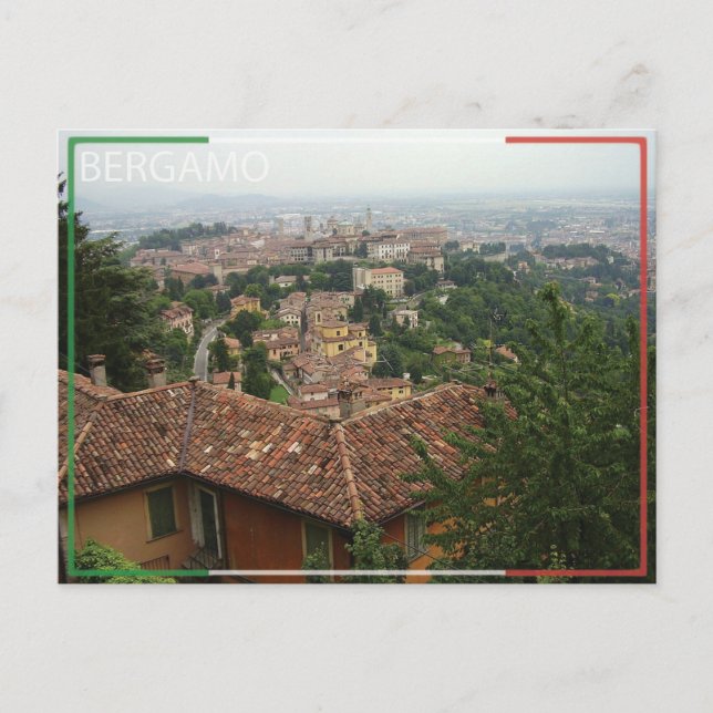 Bergamo - Italien Vykort (Framsida)