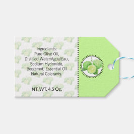 Bergamot Hemmagjord Bad & Kroppsvård Presentetikett