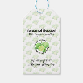 Bergamot Homemade Bath & Body Presentetikett