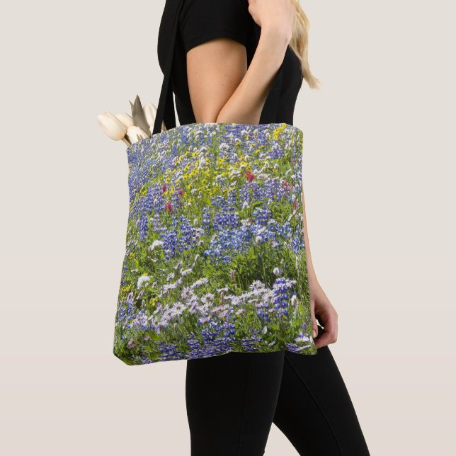 Bergängsblommor Blommig Tygkasse (Närbild)