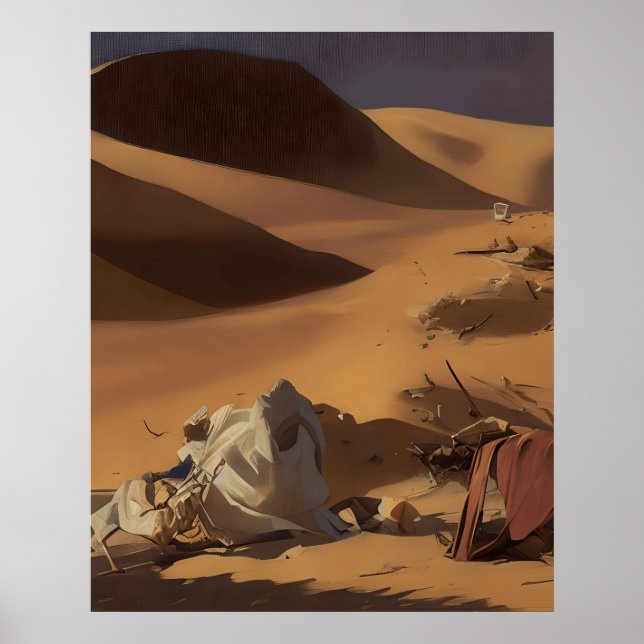 Bergar ett område och ett träd med föremål poster (Framsidan)