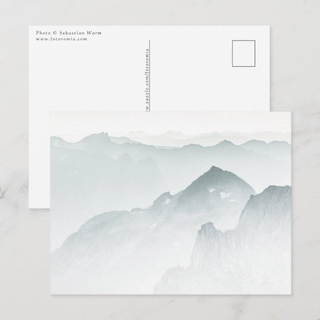 Bergar i Norge Vykort (Fram/baksida)