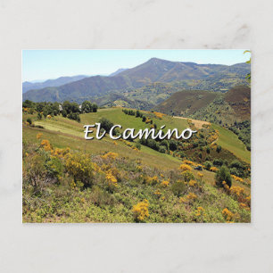 Bergarna längs El Camino, Spanien (rubrik) Vykort