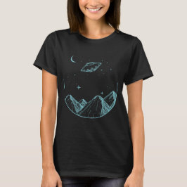 Bergarna Natten Himlar UFO T Shirt