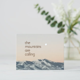 Bergarna ringer upp fotovykort vykort