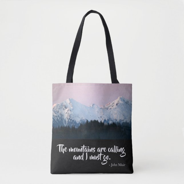 Bergarna ropar på tote Bag Tygkasse (Framsida)