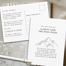 Bergarna tar den höga kongressens väg vykort