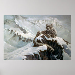 Bergarnas anda, Snö Leopard Poster