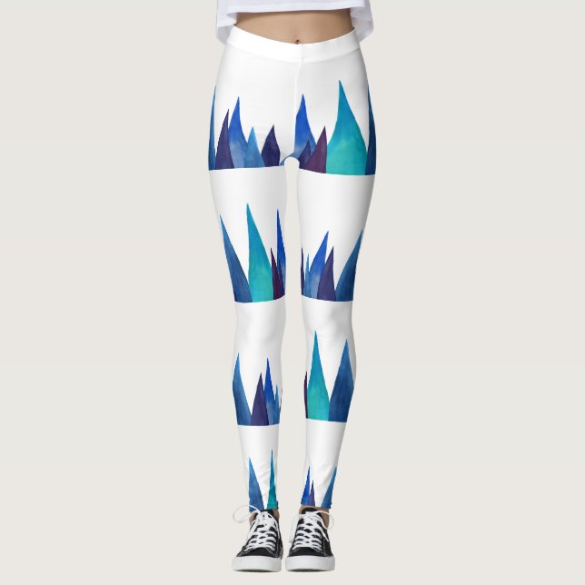 Bergarnas högsta Abstrakt Art Leggings (Framsida)