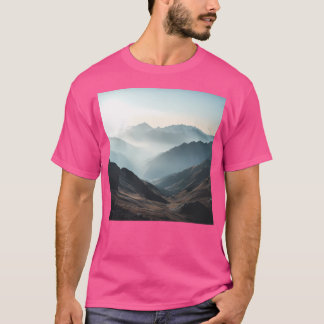 Bergarnas landskapsberg Poster naturvägg A T Shirt