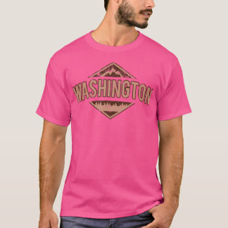 Bergarnas natur Washington Hiking Camping Hike Di T Shirt