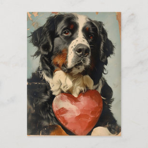 Bergbergsdagen i Bernese hund Valentine Vykort