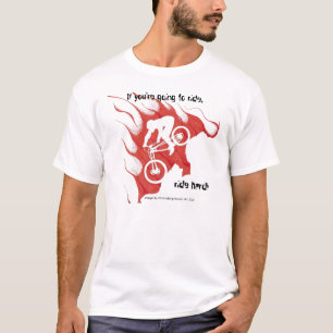 Bergbiker "ritt hårt!", T-tröja T-shirt