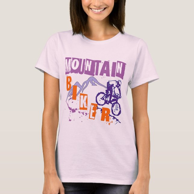 Bergbiker Tee Shirt (Framsida)