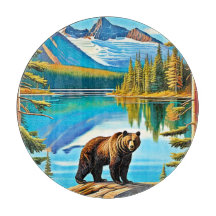 Bergbjörn: Reflection Art i Sjö