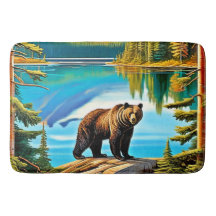 Bergbjörn: Reflection Art i Sjö