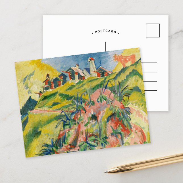 Bergby | Ernst Ludwig Kirchner Vykort (Skapare uppladdad)