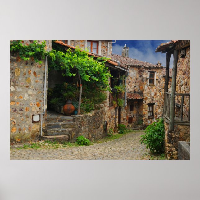 Bergbyn, Casal de São Simåo Portugal Poster (Framsidan)