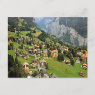 Bergbyn Jungfrau-regionen Vykort